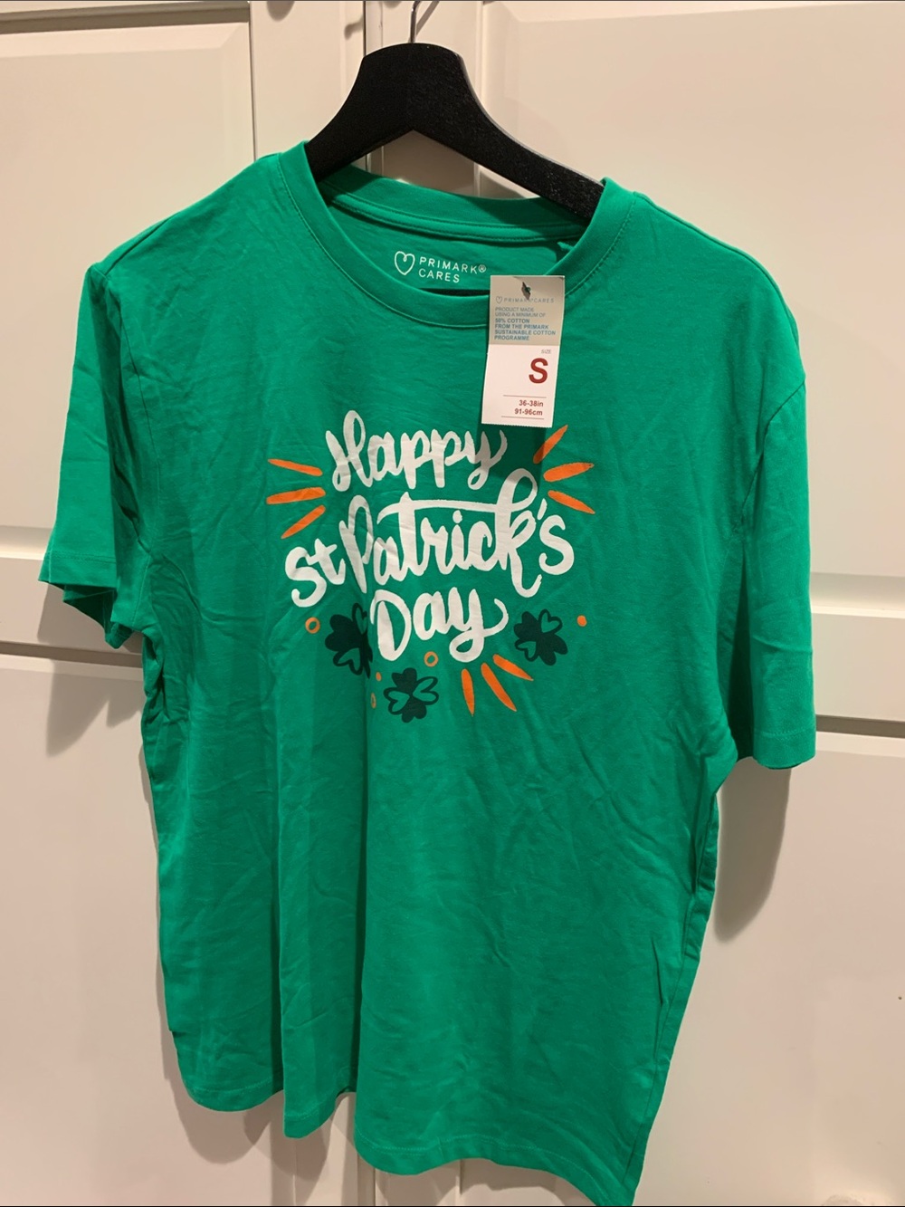 Primark Green 'Happy St Patrick's Day' Graphic Tee - Men's